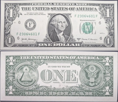 Banknot 1 dolar amerykański 2017