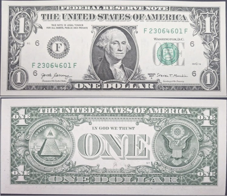 Banknot 1 dolar amerykański 2017