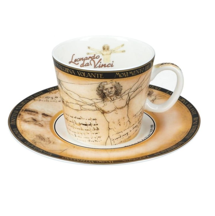 Filiżanka espresso 100ml da Vinci Człowiek Witruwiański 032-0750