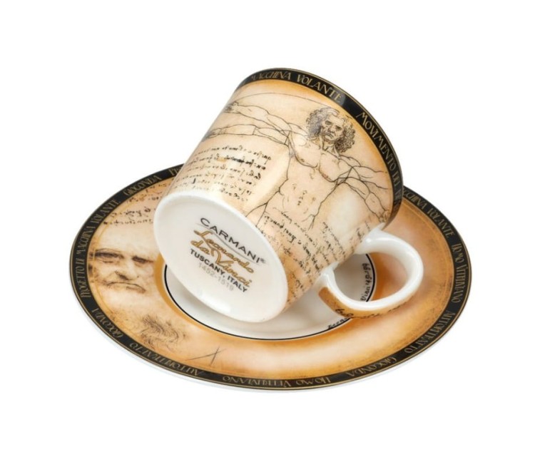 Filiżanka espresso 100ml da Vinci Człowiek Witruwiański 032-0750 spód