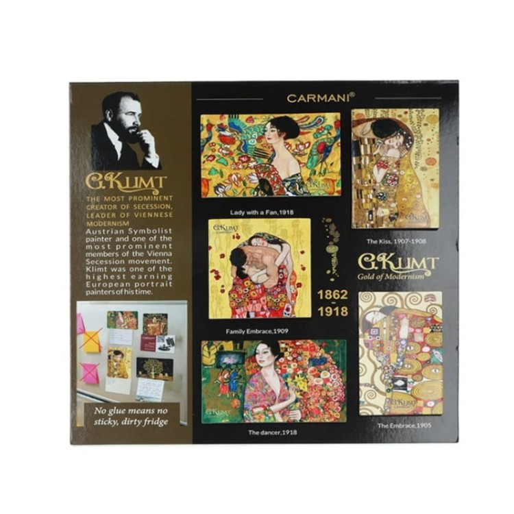 5 magnesów kpl Klimt 013-0037 Carmani box