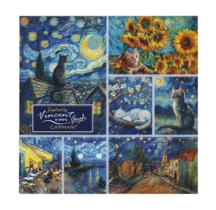 Podkładka szklana kolaż Van Gogh 195-3222 Carmani front