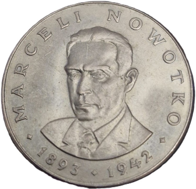 Moneta 20 zł Marceli Nowotko 1983 rewers