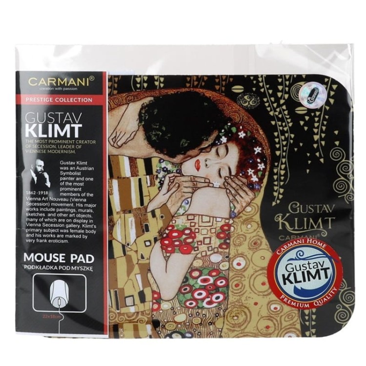 Podkładka pod mysz Pocałunek Klimt 022-0300 Carmani opakowanie