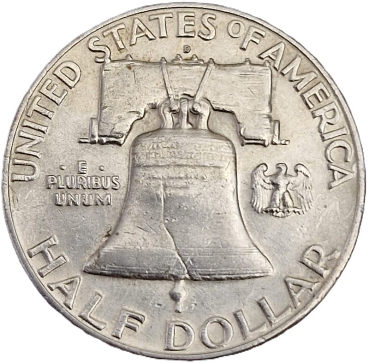 Moneta pół dolara 1962 Franklin USA awers