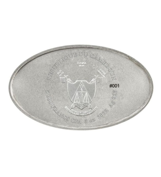 Moneta 5000 CFA Silkpunk 5oz Ag925 The Punk Universe awers