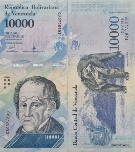 Wenezuela banknot 10000 bolivares 2017 P-98b