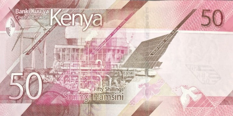 Banknot Kenia 50 szylingów 2019 rewers