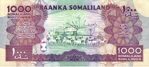 Somaliland banknot 1000 szylingów 2014 awers