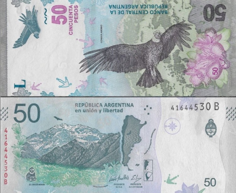 Argentyna banknot 50 pesos