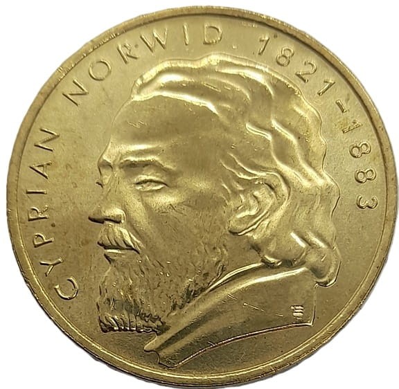Moneta 2 zł Cyprian Norwid 2013 rewers