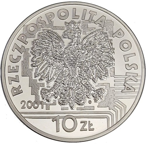 Moneta 10 zł Rok 2001 2001 awers