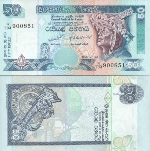 Banknot  Sri Lanka 50 rupii 2006 P-110f UNC