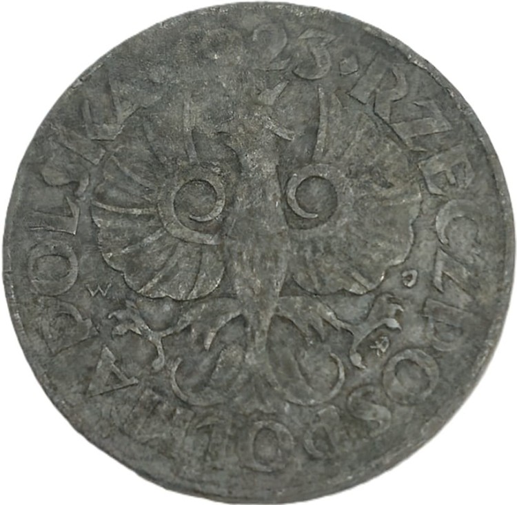 Moneta 10 groszy 1923 Zn cynk awers