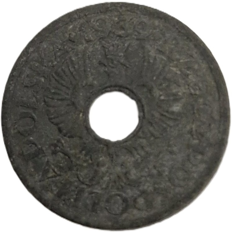 Moneta 5 groszy 1939 cynk awers