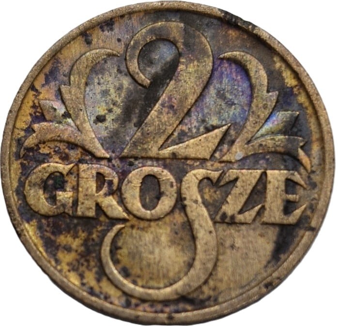 2 grosze 1935 rewers