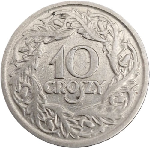 Moneta 10 groszy 1923 rewers