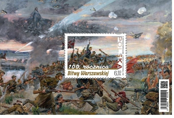 Znaczek w bloku 100. rocznica Bitwy Warszawskiej Blok 2020 r.