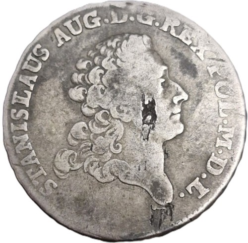 Moneta 2 złoty 1776 S.A. Poniatowski 8GR awers