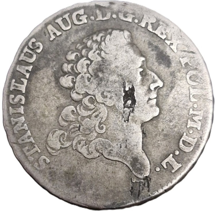 Moneta 2 złoty 1776 S.A. Poniatowski 8GR awers