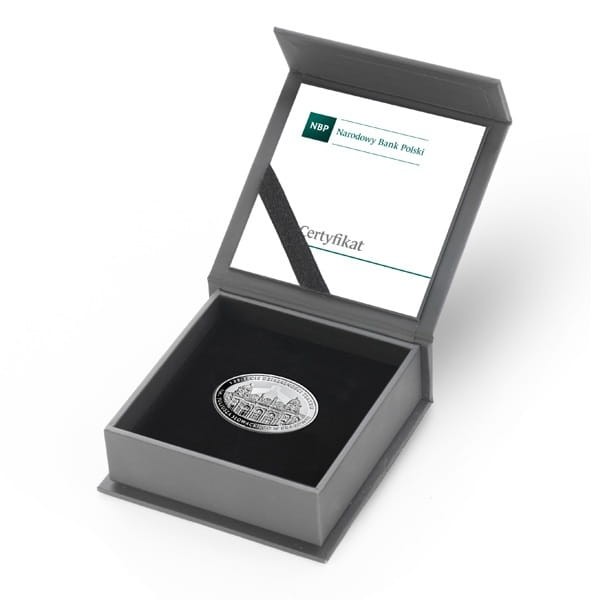 Moneta 10 zł 125-lecie działalności teatru im. Juliusza Słowackiego w Krakowie box 2018