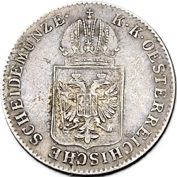 Moneta 6 krajcarów 1848 A Austria Wiedeń awers