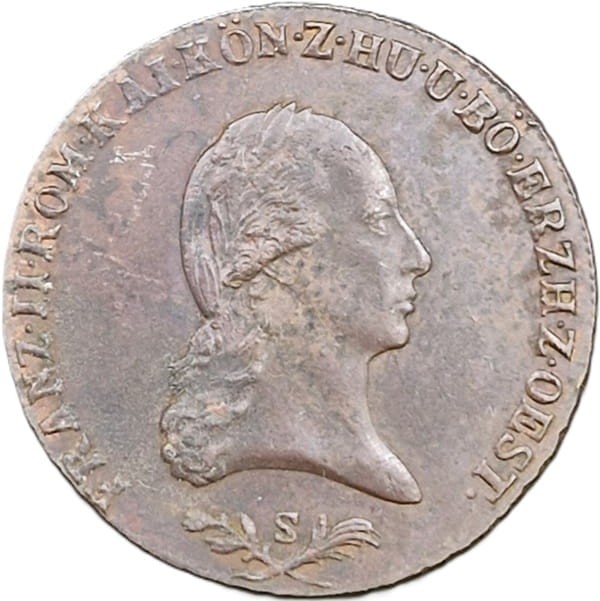 Moneta 6 krajcarów 1800 S Austria rewers