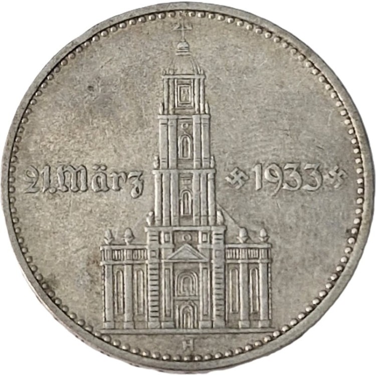 Moneta 2 marki 1934 H rewers