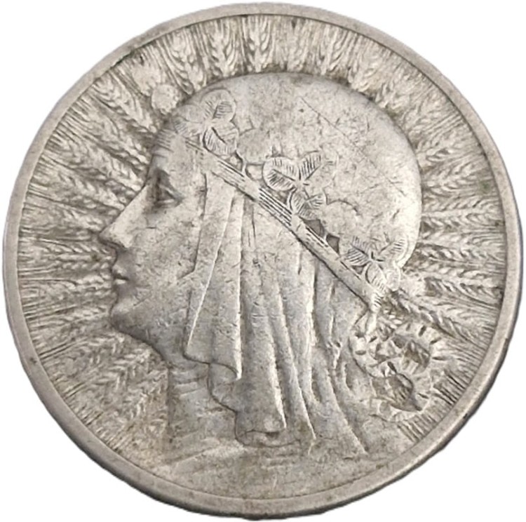 Moneta 2 złote 1932 Polonia Głowa Kobiety stan 2 rewers