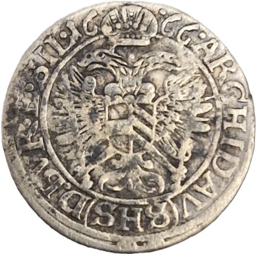 Moneta 3 krajcary 1666 Wrocław Leopold I awers