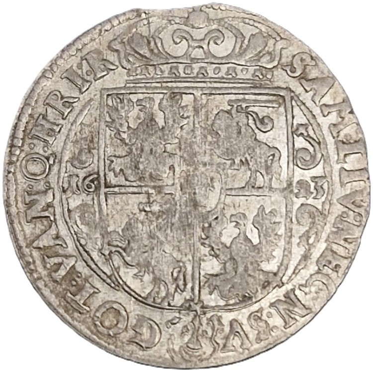 Moneta Ort 1623 awers