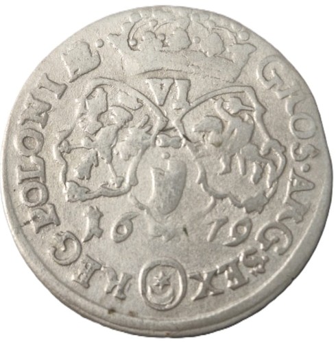 Moneta szóstak 1679 Jan III Sobieski TLB Bydgoszcz rewers