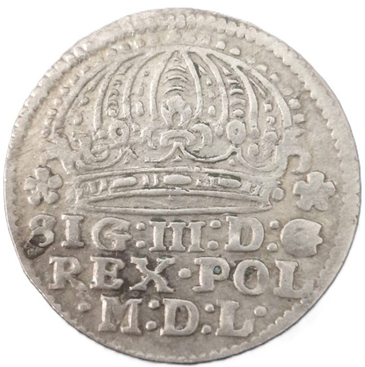 Moneta grosz 1610 Zygmunt III Waza Kraków rewers