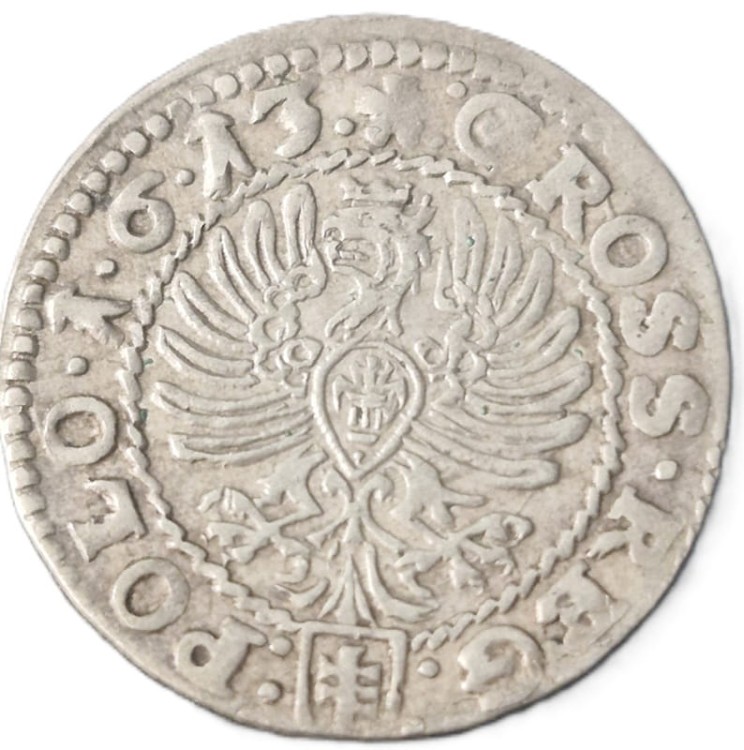Moneta grosz 1610 Zygmunt III Waza Kraków awers