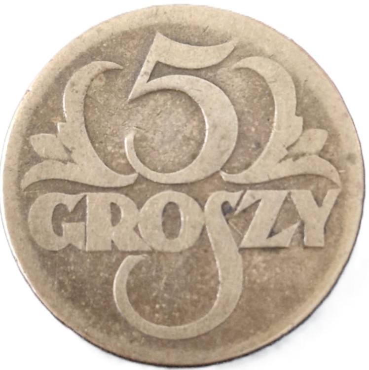 Moneta 5 groszy 1923 rewers
