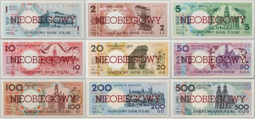 Zestaw banknotów Miasta polskie Nieobiegowy awers 1