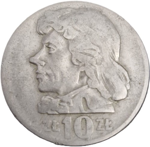 Moneta 10 zł  1959 Kosciuszko rewers