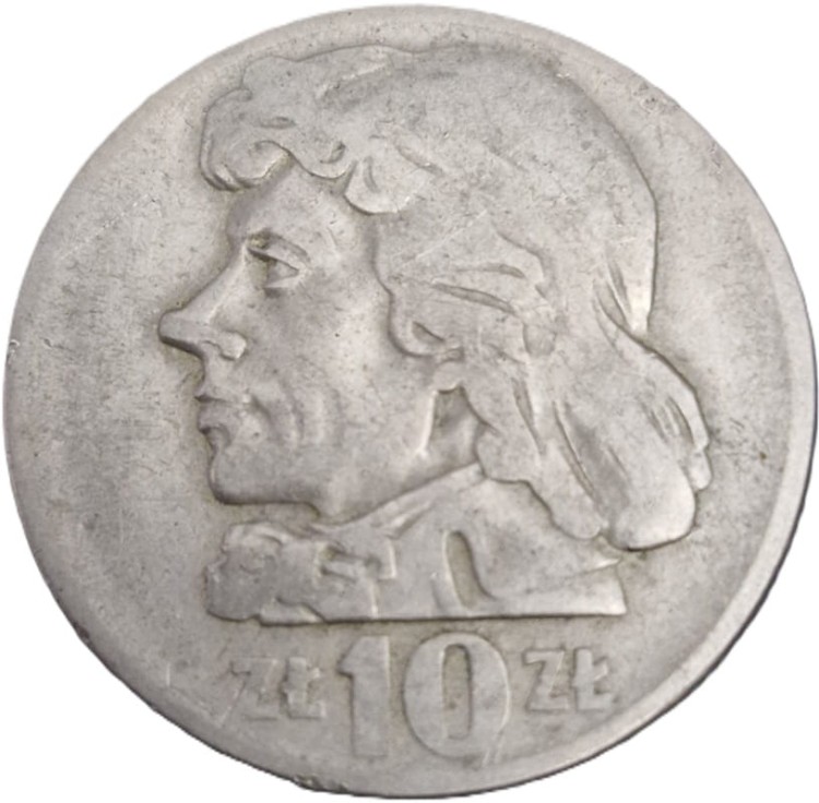 Moneta 10 zł  1959 Kosciuszko rewers