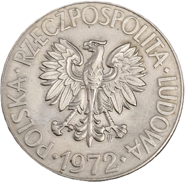 Moneta PRL 10 zł Tadeusz Kościuszko 1972 stan 1 awers