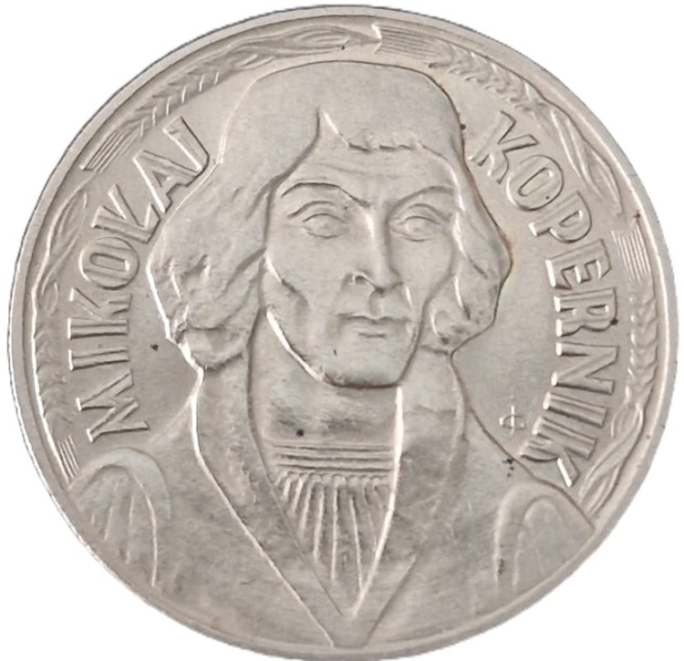 Moneta 10 zł Mikołaj Kopernik 1969 rewers