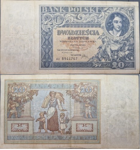 Banknot 20 złotych 1931