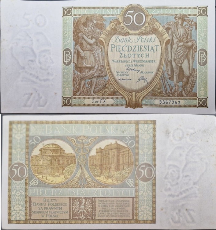 Banknot 50 złotych 1929
