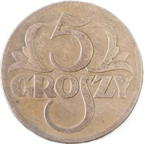 Moneta 5 groszy 1928 rewers