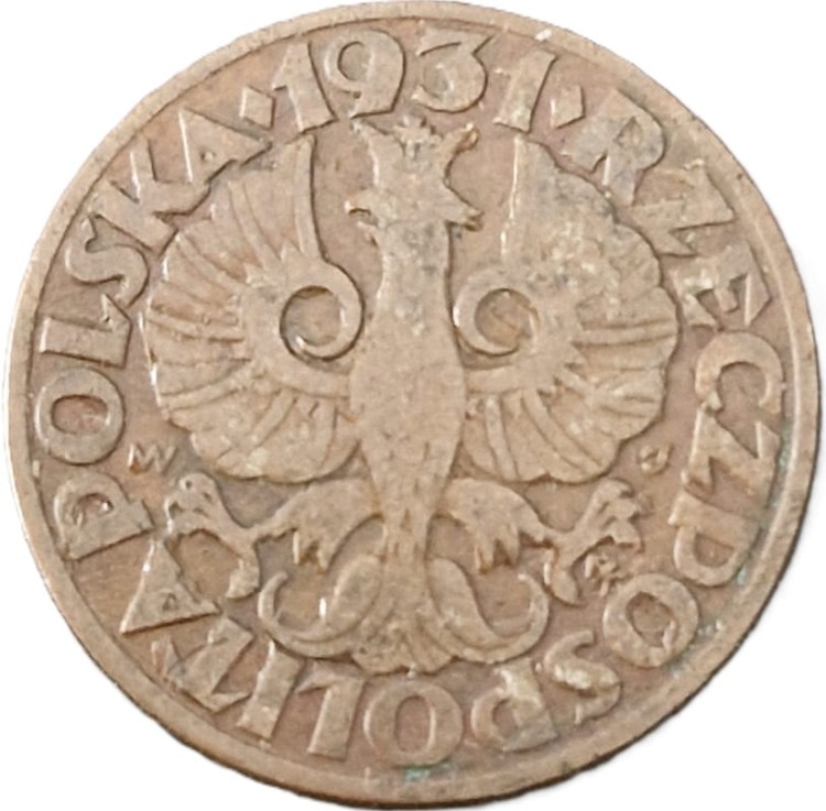 Moneta 5 groszy 1931 awers