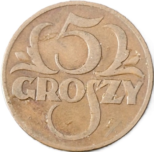 Moneta 5 groszy 1931 rewers