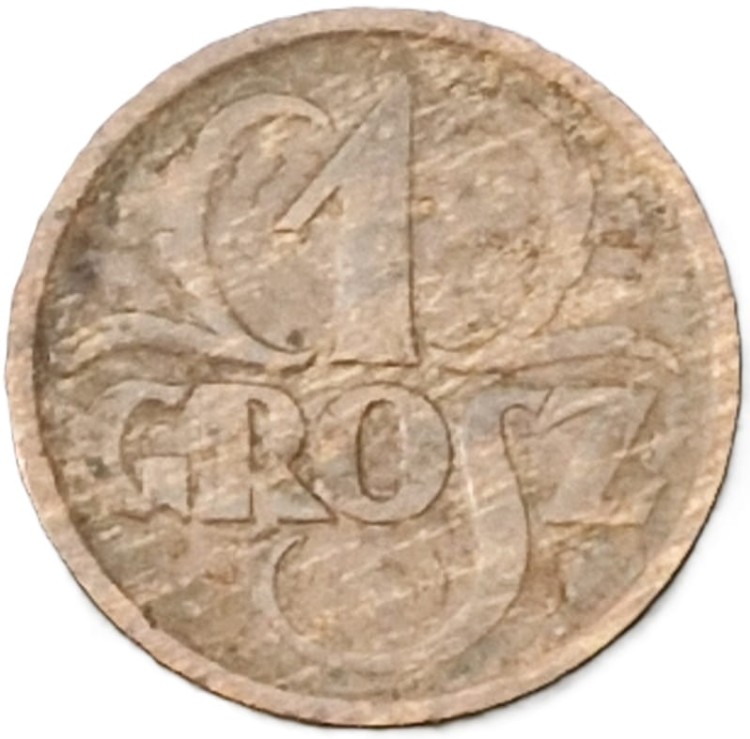 Moneta 1 grosz 1936 rewers