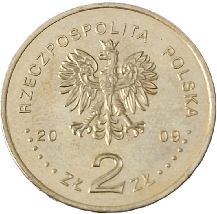 Moneta 2 zł Okrągły Stół 2009 awers