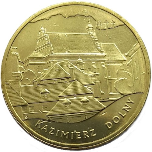 Moneta 2 zł Kazimierz Dolny 2008 rewers