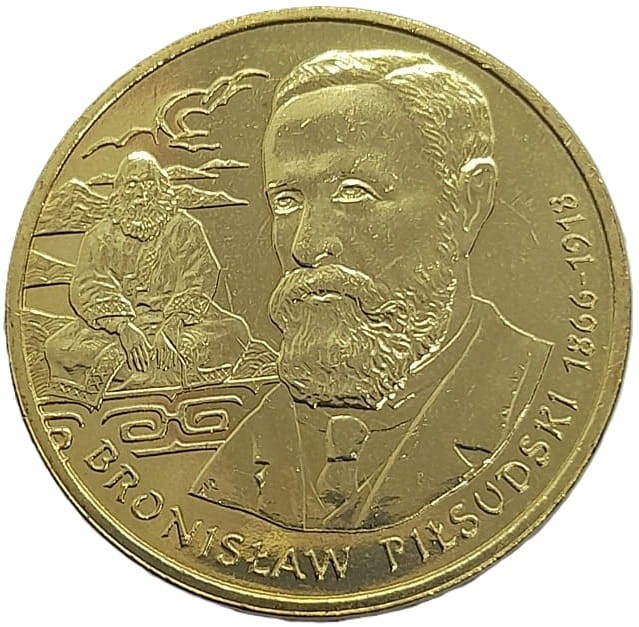 Moneta 2 zł Bronisław Piłsudski 2008 rewers