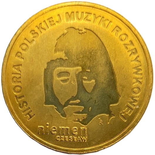 Moneta 2 zł Czesław Niemen 2009 rewers